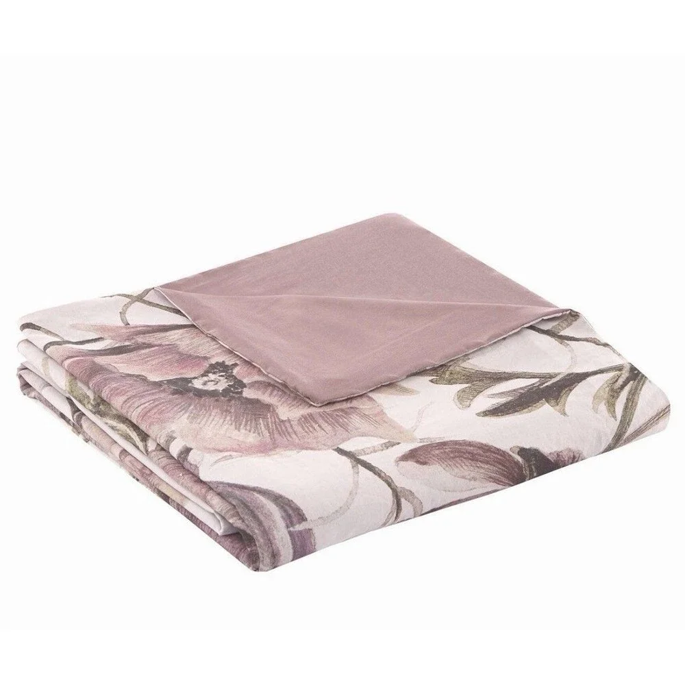 3pc Full/Queen Maddy Cotton Printed Duvet Cover Set Blush - Madison Park NEW